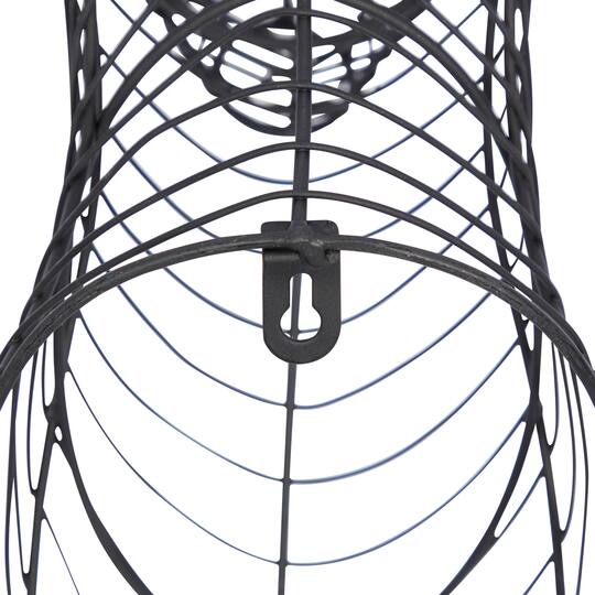 Black Iron Industrial Wall Decor, 24" x 21" x 9"